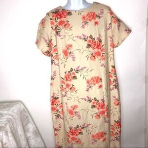 Jessica London‎ Cottagecore Floral Linen Dress 14WP
